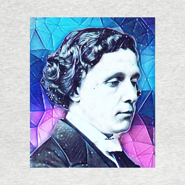 Lewis Carroll Snowy Portrait | Lewis Carroll Artwork 6 by JustLit